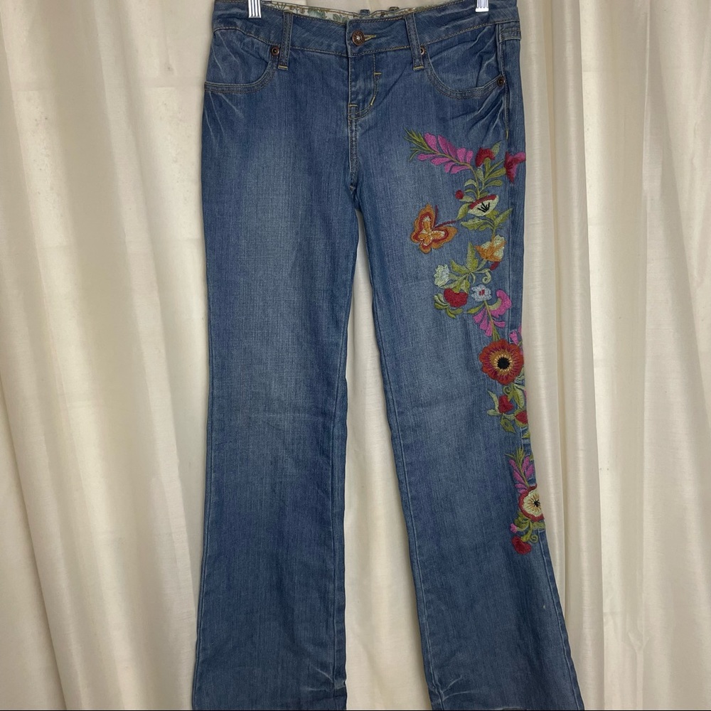 Zana Di embroidered boho hippie jeans